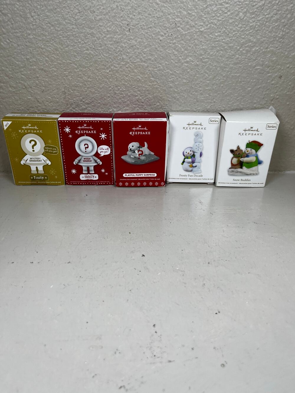 Hallmark - 5 ￼ holiday Christmas ornaments